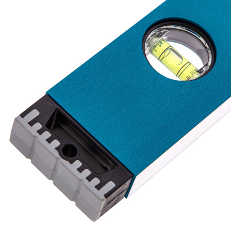 Уровень алюминиевый, 1200 мм, усиленный с ударопрочными заглушками, рукоятки, 3 глазка Gross цена