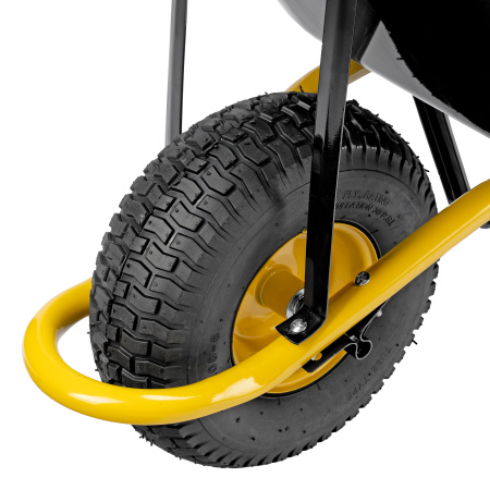 Тачка строительная, усиленная, объем 130 л, 230 кг, колесо 15х6.00-6 Denzel цена