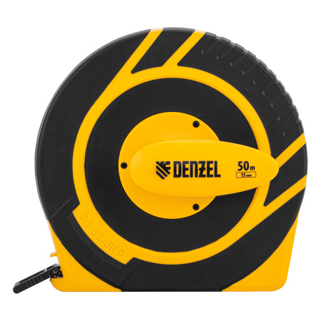 Рулетка геодезическая 50 м х 15 мм, закрытый корпус, фиберглассовая лента Denzel цена