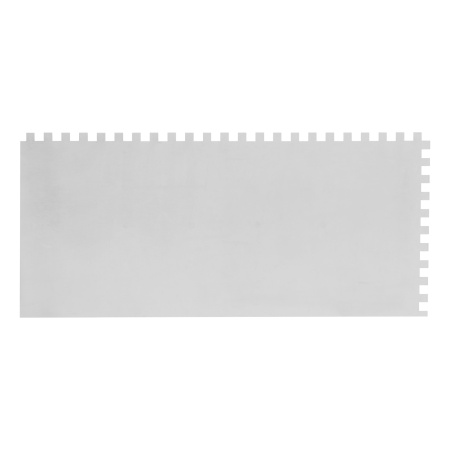 Гладилка стальная, 280 х 130 мм, зеркальная полировка, пластмассовая ручка, зуб 6 х 6 мм Matrix цена