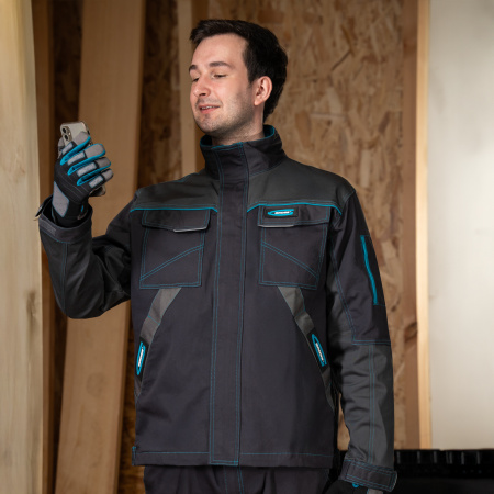 Куртка профессиональная рабочая, 97% хлопок 3% спандекс, XXXL Gross