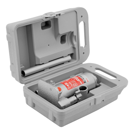 Домкрат гидравлический бутылочный, 4 т, высота подъема 194-372 мм, в пластиковый кейсе Matrix цена