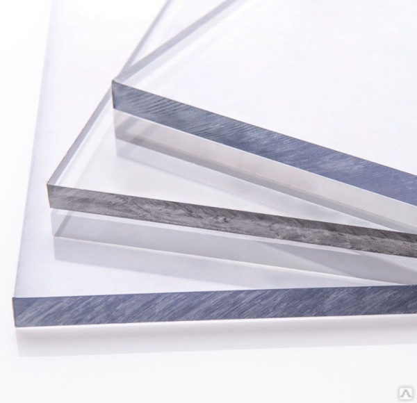 Монолитный поликарбонат 2мм, 2.05х3.05м прозрачный, Стандарт