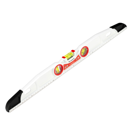 Уровень алюминиевый литой, фрезерованный, 3 глазка, две ударные площадки, 600 мм Matrix цена