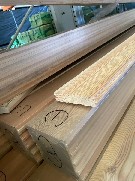 Доска пола шпунтованная 28х110х2000 сорт Экстра Лиственница 0.22м2