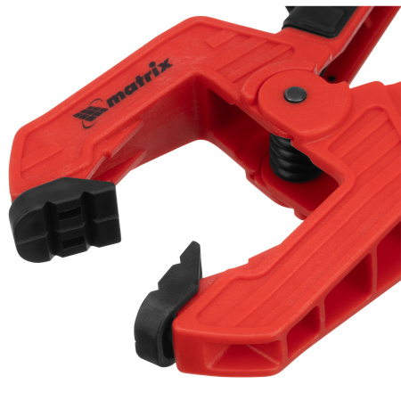 Струбцина клещеобразная 2, усиленная, пластиковый корпус, двухкомпонентные рукоятки, 50 мм Matrix цена