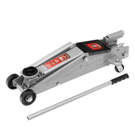Домкрат гидравлический подкатной, 3 т, высота подъема 130-410 мм, поворотная ручка Matrix цена