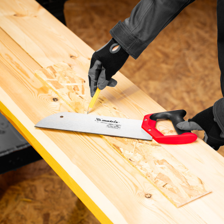 Пила для фанеры с запилом, 330 мм, двухкомпонентная рукоятка Matrix цена