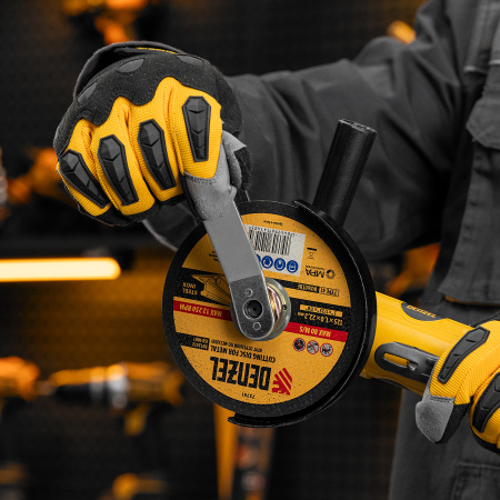 Пневматическая углошлифовальная машина AG125, 11000 об/мин, 125 мм, 186 л/мин Denzel цена