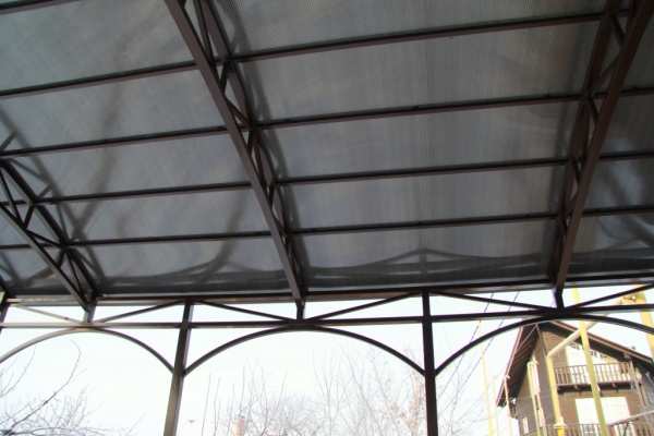 Поликарбонат сотовый 10 мм 2.1х12 м цвет бронзовый