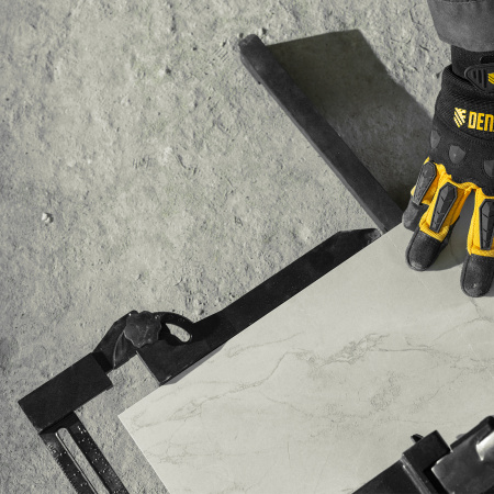 Плиткорез рельсовый 600х16мм, каретка на подш., стальная станина, усил. рукоятка-пенал Denzel цена