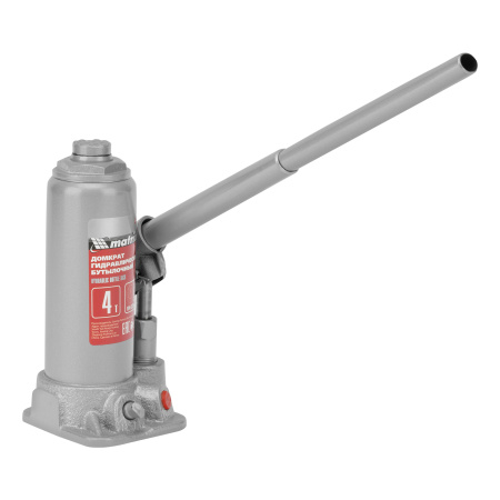 Домкрат гидравлический бутылочный, 4 т, высота подъема 194-372 мм, в пластиковый кейсе Matrix цена