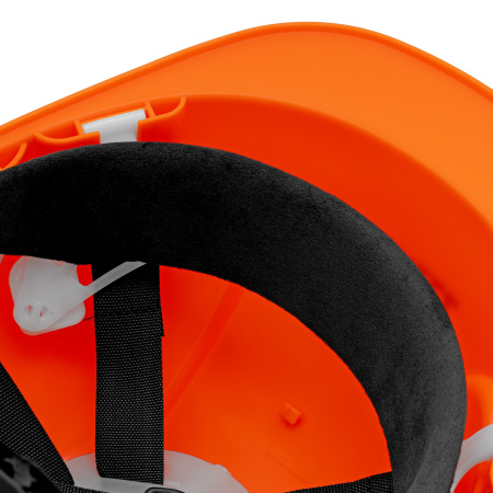 Каска защитная ударопрочная, ABS/PC, плавная регулировка, модель «Форвард» (К-05)оранж. Denzel цена