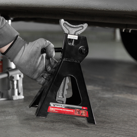 Подставки под машину регулируемые, 2 т, H подъема 275-420 мм, 2 шт Matrix цена