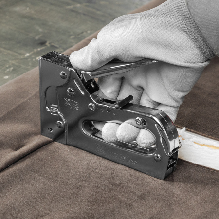 Степлер мебельный металлический регулируемый, тип скобы 53, 6-14 мм Matrix Professional цена