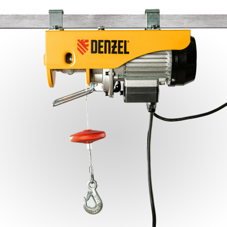 Тельфер электрический TF-250, 0.25 т, 540 Вт, высота 12 м, 10 м/мин Denzel цена