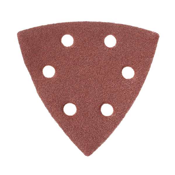 Треугольник абразивный на ворсовой подложке под "липучку", перфорированный, P 100, 93 мм, 5 шт Matrix
