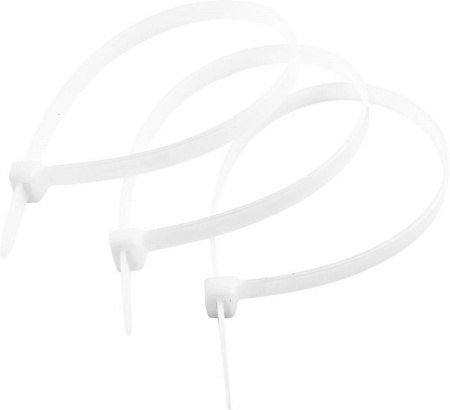 Стяжки кабельные нейлоновые белые 2.5х100 мм 100 шт КС-Б1 Зубр Профессионал 309010-25-100