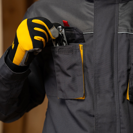 Куртка профессиональная рабочая, 65% полиэстер 35% хлопок, L Denzel