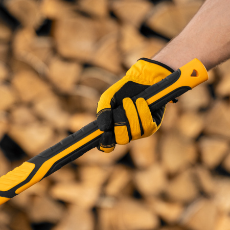 Колун-кувалда 4000 г, кованая, фибергласовая  рукоятка c TPR покрытием, 880 мм Denzel цена