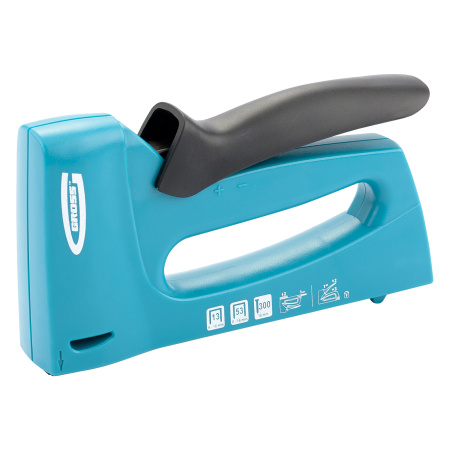 Степлер мебельный, пластиковый корпус, регулировка удара, тип скобы: 13, 53, 300, 6-16 мм Gross цена
