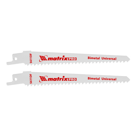Полотна универсальные для сабельной пилы S611DF 125/4.3 мм, Bimetal, 2 шт, Pro Matrix