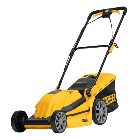 Газонокосилка электрическая GMC-2000, шир. 44см, 2000 Вт, 6 уров., травосб. 45 л Denzel цена