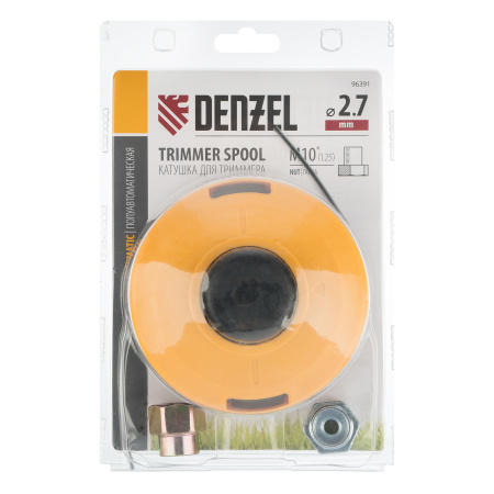 Катушка триммер. полуавтомат , гайка М10,М10,М8, лев.,шаг 1,0 1,25мм Denzel цена