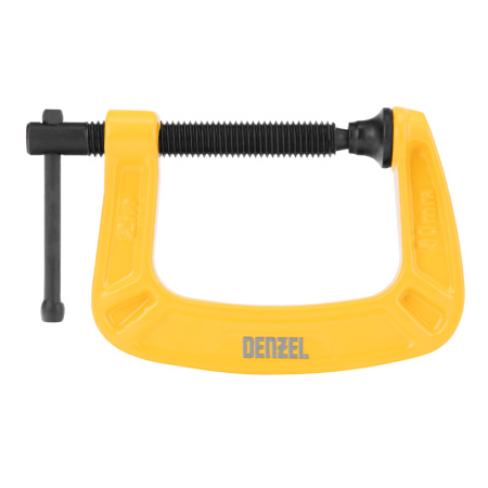 Струбцина G-образная, усиленная, 50 мм Denzel цена