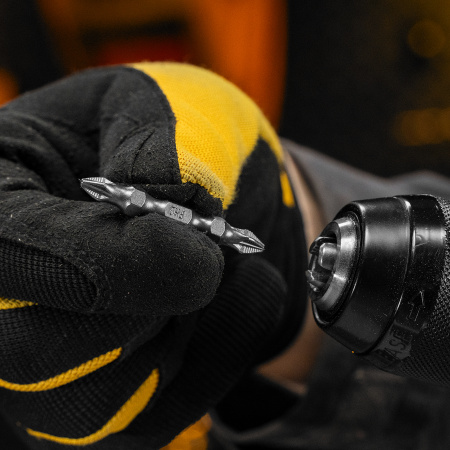 Бита двухсторонняя, PH2-PZ2 х 45 мм, сталь S2, 10 шт. Denzel