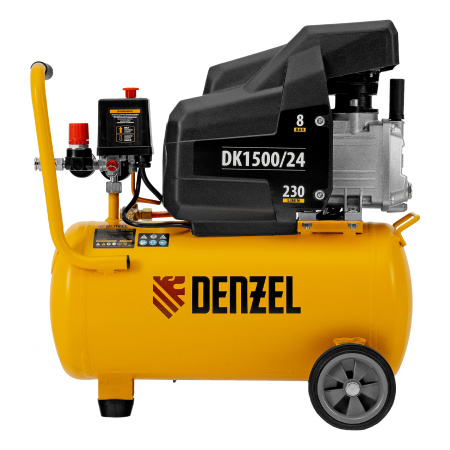 Компрессор воздушный DK1500/24, Х-PRO 1.5 кВт, 230 л/мин, 24 л Denzel