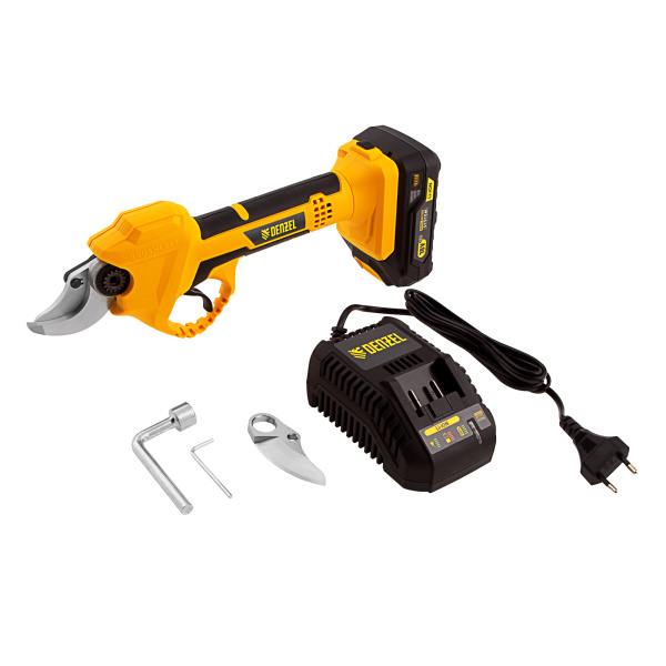 Секатор аккумуляторный CP-30,  18В Li-Ion Denzel цена