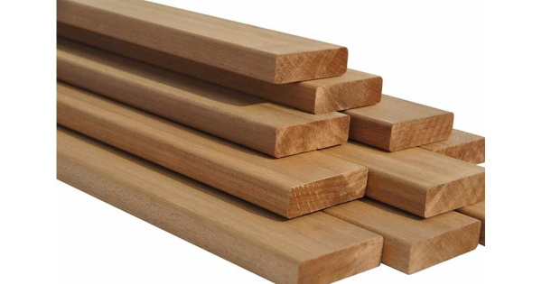 Полок из термо-абаши 28х95 мм сорт "Экстра" без сучков