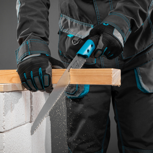 Пила по дереву Piranha, универсальные для кемпинга и сада, 330 мм, 9-10 TPI, каленый зуб 3D, двухкомпонентная рукоятка, пенал Gross цена