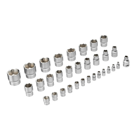 Набор инструментов, 1/2", 1/4", CrV, S2, пластиковый кейс, 94 предмета Denzel