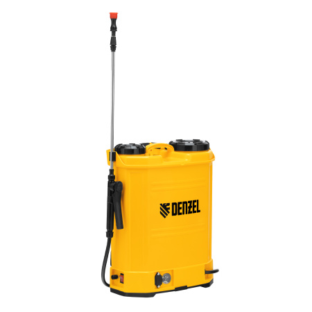 Опрыскиватель ранцевый аккумуляторный D-16LA, 16 л, 12 В, 8 Ач Denzel цена