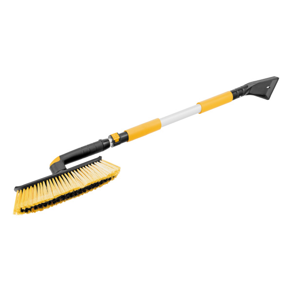 Щетка-сметка со скребком, телескоп, поворотная голова, 750-1120 мм Denzel цена
