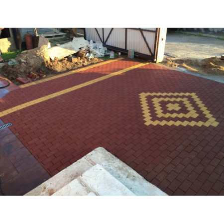 Тротуарная плитка Брусчатка 200х100х70 мм черный цена