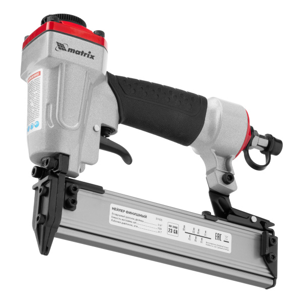 Нейлер финишный, шпилькозабивной пистолет, пневматический, гвоздь 23GA D 0.64 мм  длина 10-30 мм Matrix цена