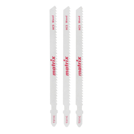 Полотна для электролобзика  по дереву, 3 шт, T311C, 100 x 2, 75 мм, HCS Matrix
