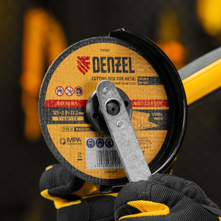 Круг отрезной по металлу, 125 х 2,0 х 22,2 мм, WA60TBF// Denzel