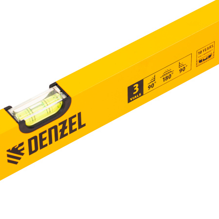 Уровень алюминиевый, 1200 мм, фрезерованный, 3 глазка Denzel цена