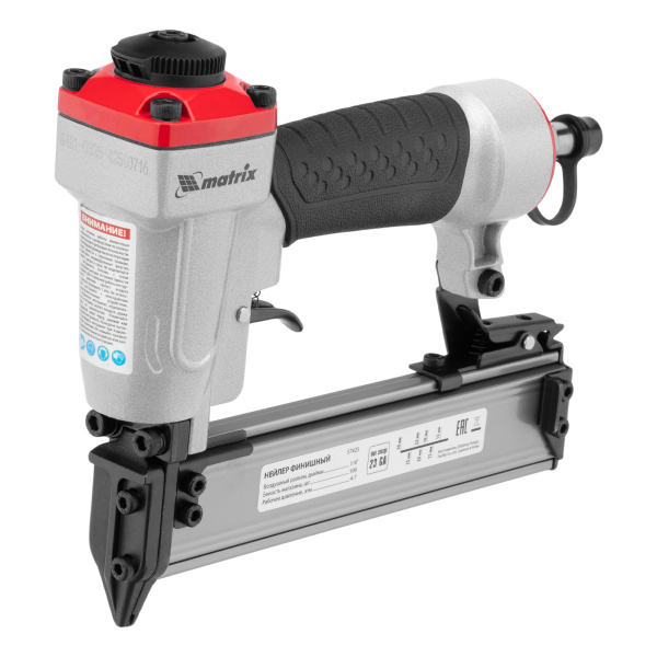 Нейлер финишный, шпилькозабивной пистолет, пневматический, гвоздь 23GA D 0.64 мм  длина 10-30 мм Matrix