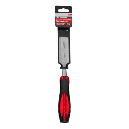 Долото-стамеска "Тигровый глаз", 28 мм, двухкомпонентная обрезиненная рукоятка Matrix цена