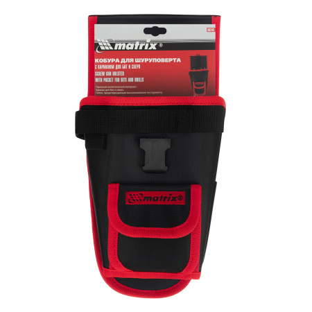 Кобура для шуруповерта с карманом для бит и сверл Matrix цена