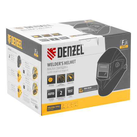 Щиток защитный лицевой (маска сварщика) F4, см. окно 90х35, DIN4/9-13// Denzel цена