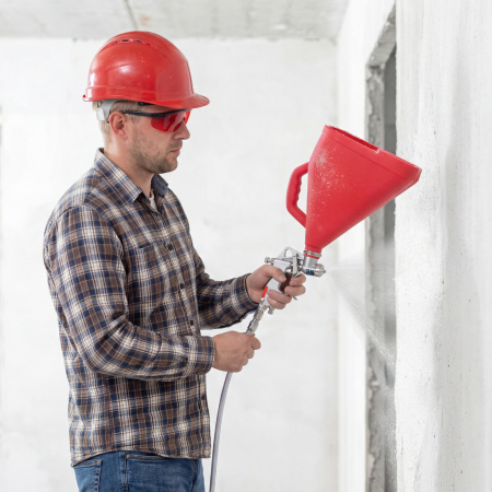 Картушный пистолет для штукатурки, V= 9,5 л, сопла 4, 6 и 8 мм Matrix цена