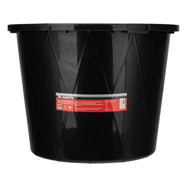 Таз строительный круглый универсальный, 200л, ударопрочный, с ребрами жесткости Matrix цена