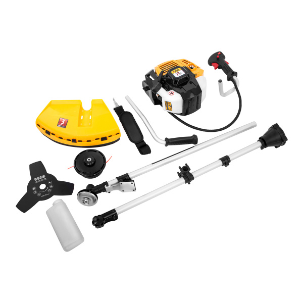 Триммер бензиновый DR-52S, 52 см3, разъемная штанга, состоит из 2 частей Denzel цена