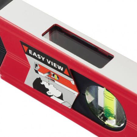 Уровень алюминиевый магнитный, 2000 мм, фрезерованный, 3 глазка (1 зеркальный) усиленный Matrix цена